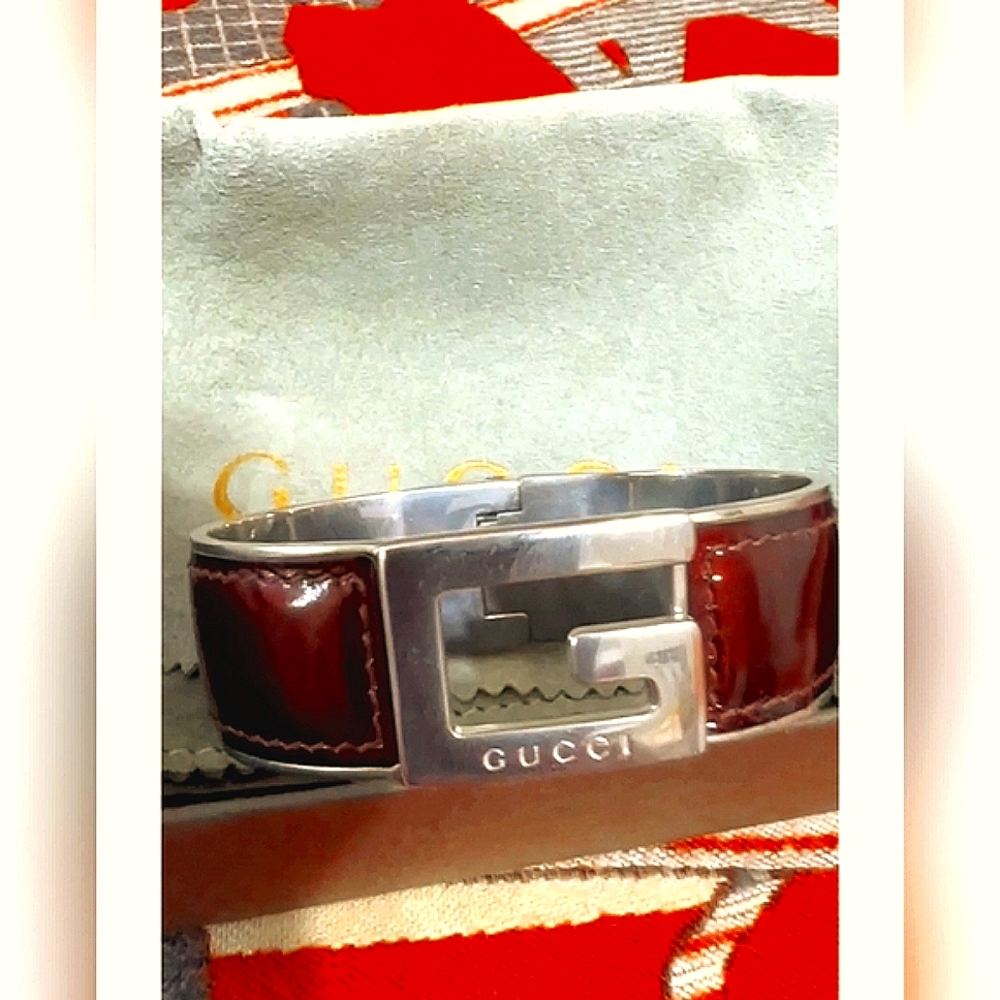 Rare GUCCI Bracelet With Silver Hardware